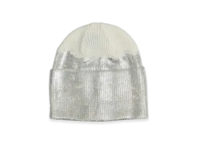 BREATH Foil Print Knit Cap "White"