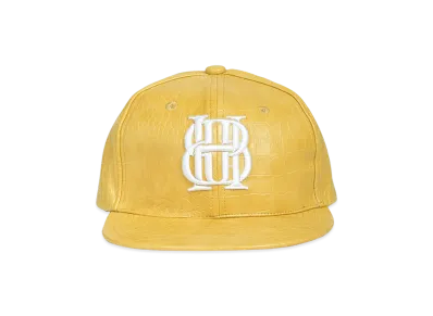 BREATH BH Logo Faux Crocodile Cap "Mustard"