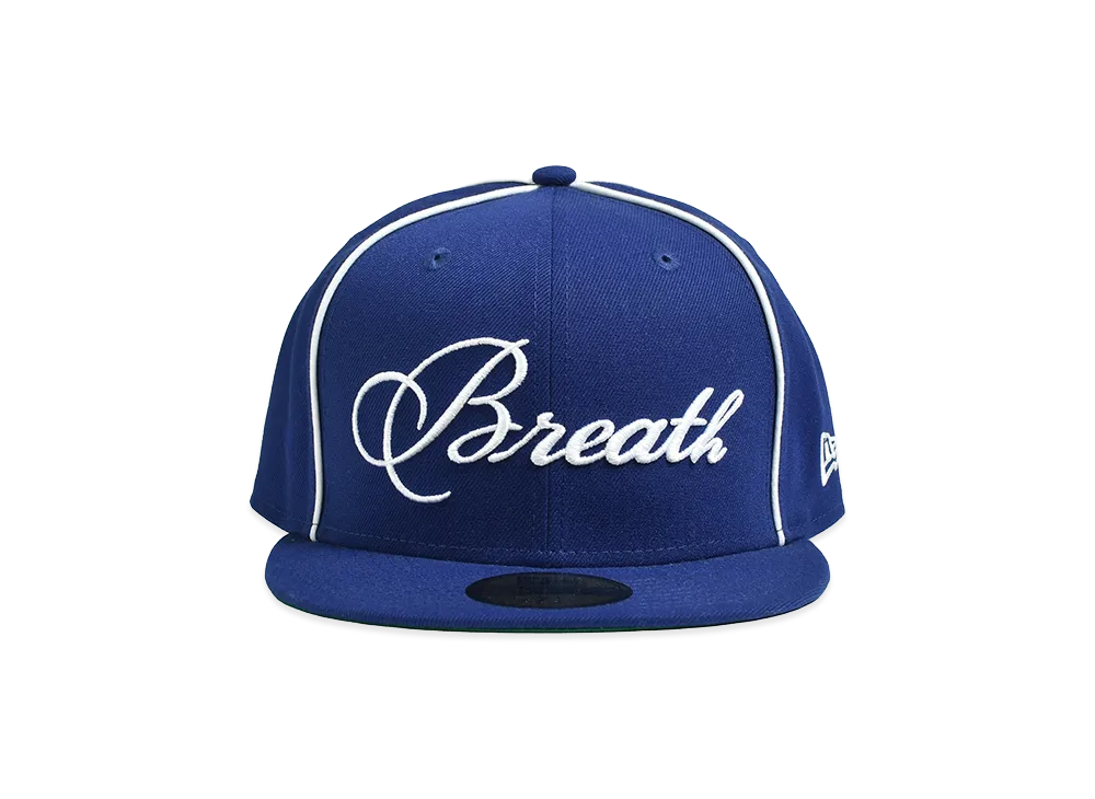 BREATH x NEW ERA Script Logo Piping 59Fifty "Royal"