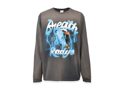 BREATH x Rad Yo! Eagle Vintage Washed L/S Tee "Black"