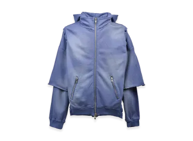 BREATH Breach Layered Zip Hoodie "Navy"