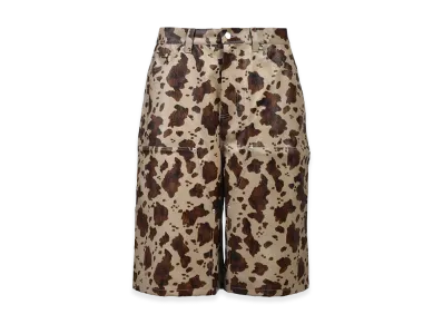 BREATH Faux Leather Horse Double Knee Shorts "Horse"