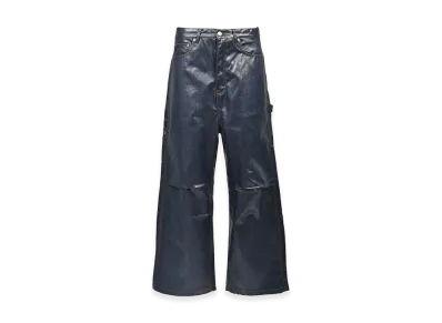 BREATH Coating Shiny Rigid Denim Pants "Indigo"