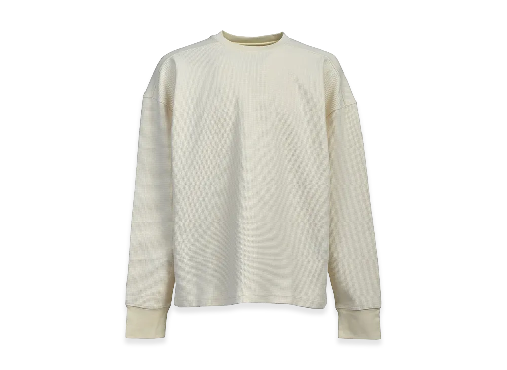 BREATH New Rich Waffle LS Tee Type-2 "Cream"