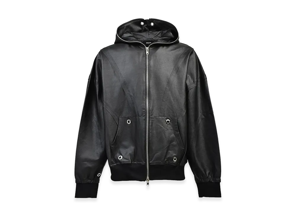 BREATH Coating Zip Up Hoodie Type-2 "Black"