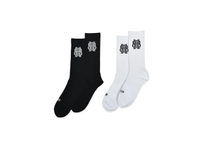 BREATH BH Logo Socks 2Pack "Black/White"