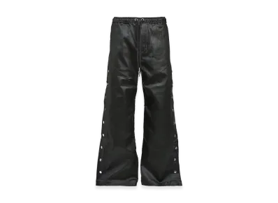 BREATH New Rich Side Button Jersey Pants "Black"