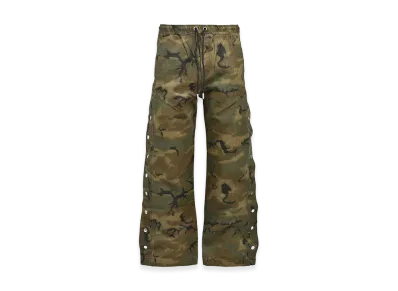 BREATH New Rich Side Button Coating Camo Pants "Camo"