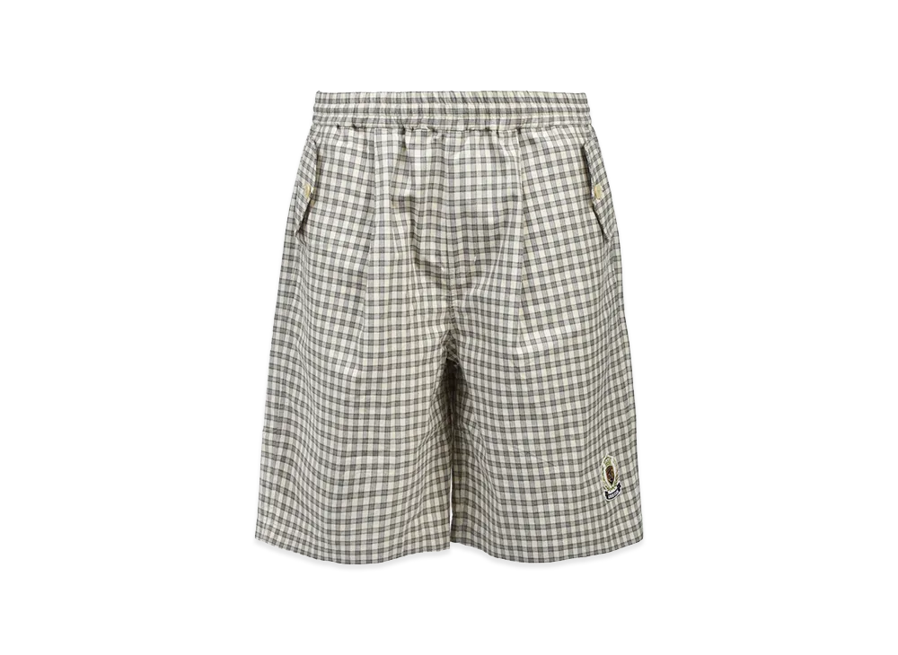 BREATH Emblem Logo Check Shorts "Beige"