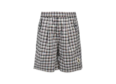 BREATH Emblem Logo Check Shorts "White"