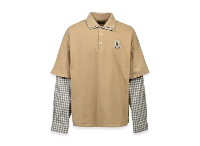 BREATH Emblem Logo Layered Polo Shirt "Beige"