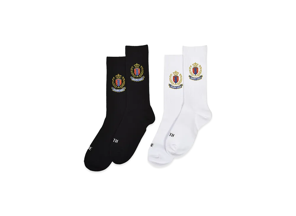 BREATH Emblem Logo Socks 2Pack "Black/White"