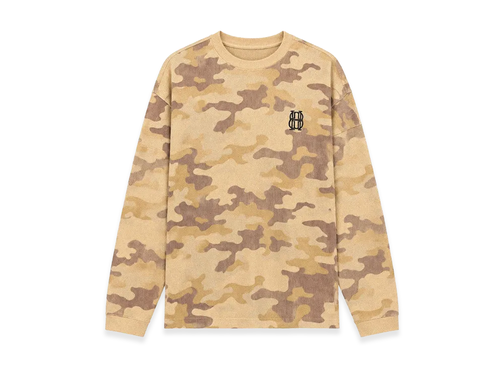 BREATH BH Waffle LS Tee "Camo"