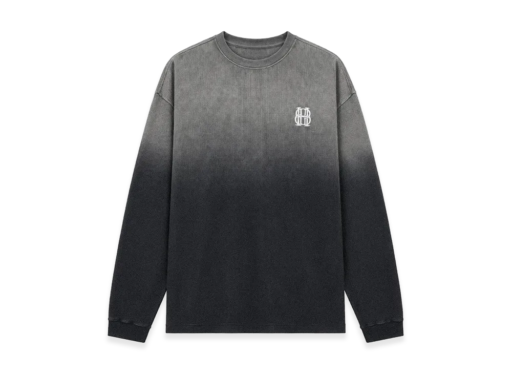 BREATH BH Waffle LS Tee "Black"