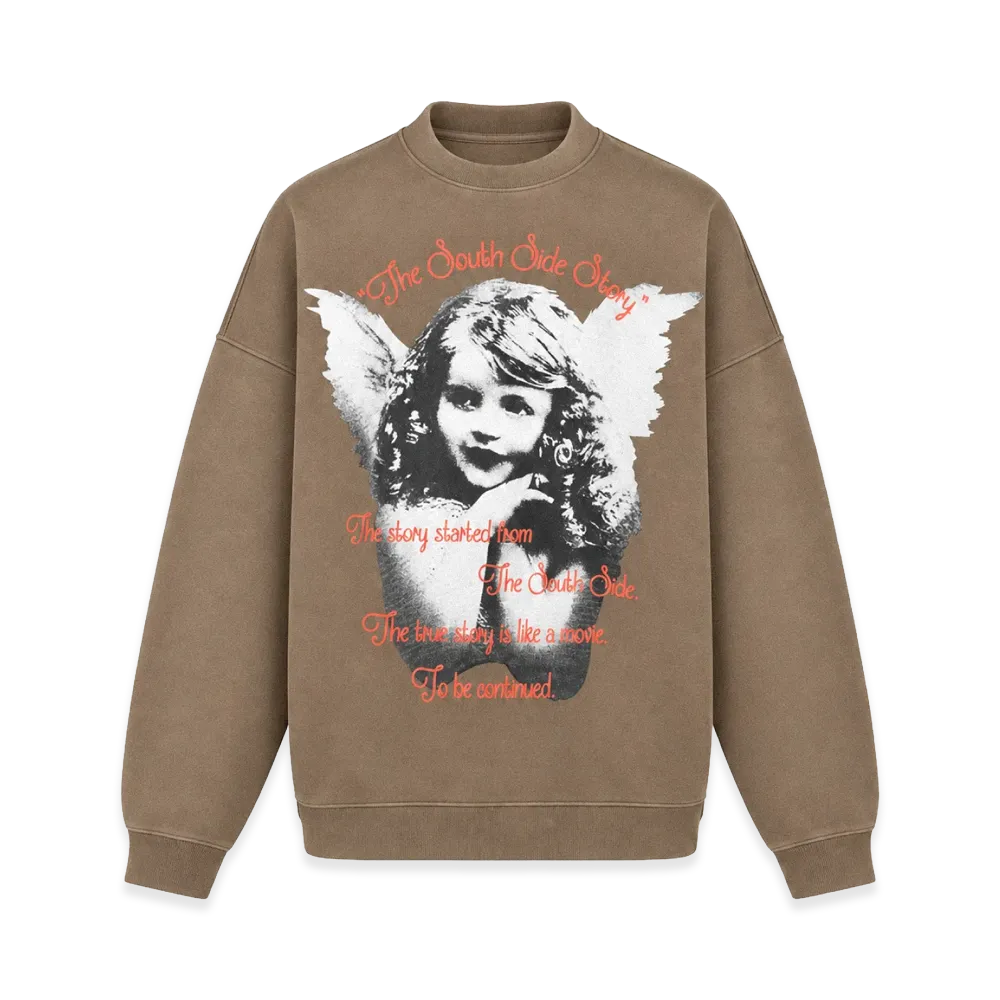 BREATH Angel Crew Sweat "Brown"