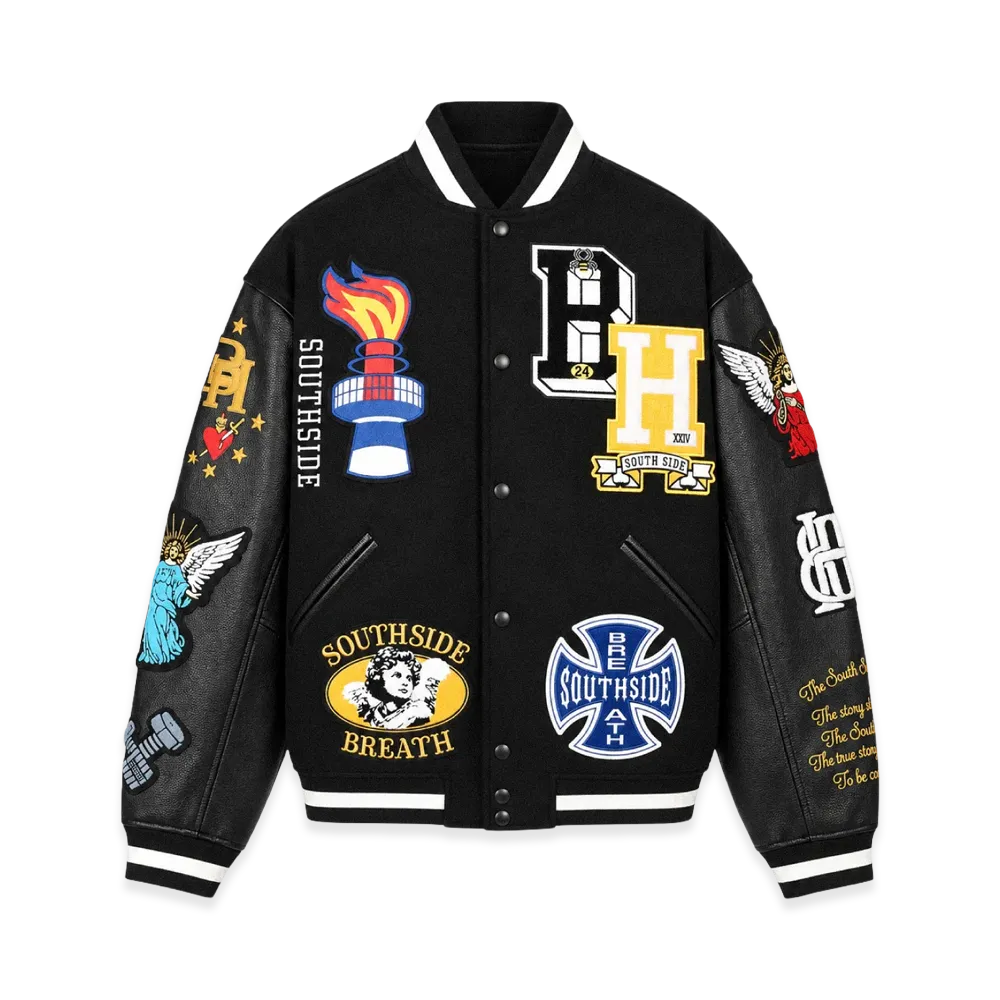 BREATH Patch Stadium Jacket "Black"