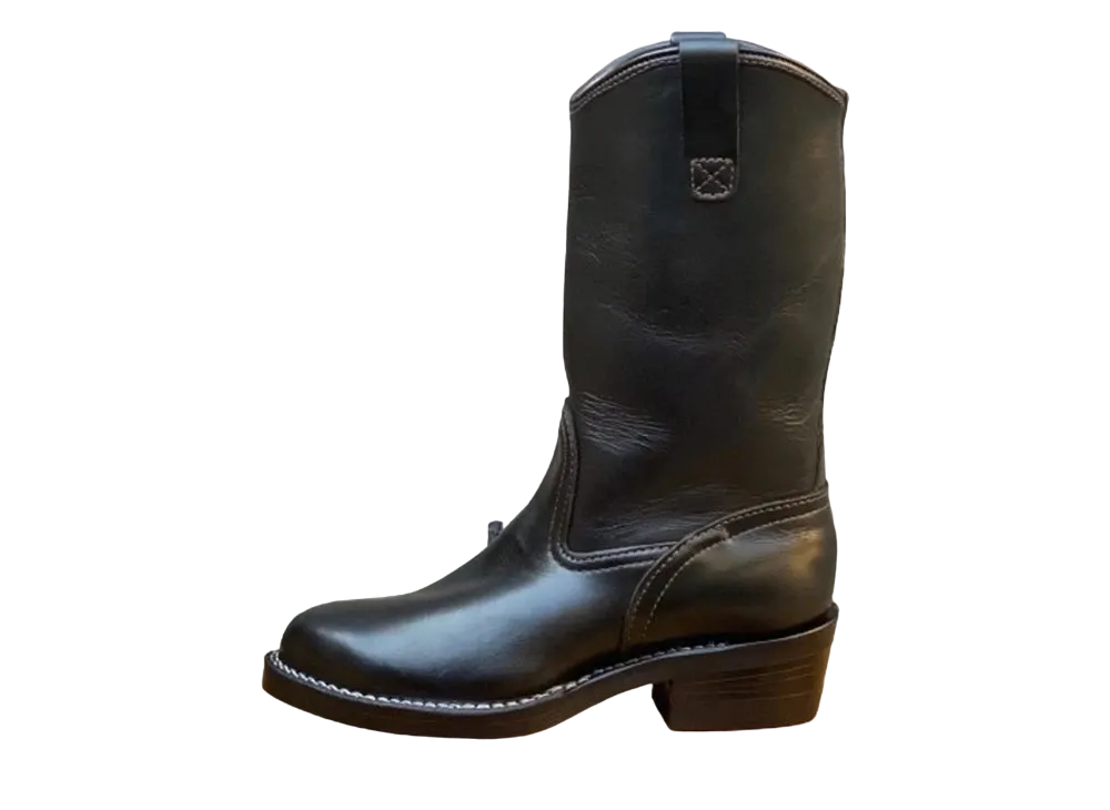 WESCO Morrison "Black" Black Tie Main #430 Vibram Sole 12 Height Western Toe BT1491WLL430 E