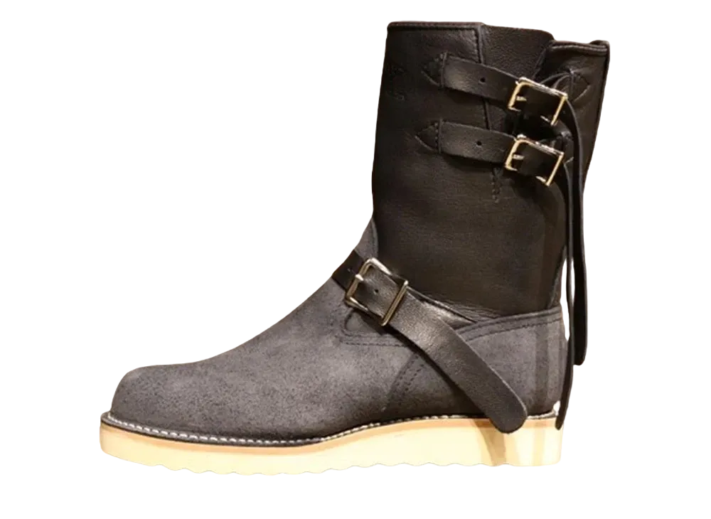 WESCO Goatskin Boss "Black" Black Tie Main & Rough Out #1010 Sole 9 Height Strap BTBKGT7709LL1010 E