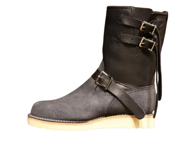 WESCO Goatskin Boss "Black" Black Tie Main & Rough Out #1010 Sole 9 Height Strap BTBKGT7709LL1010 E