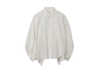 beautiful people Double-End Ripstop Organdy Pajamashirt "White"