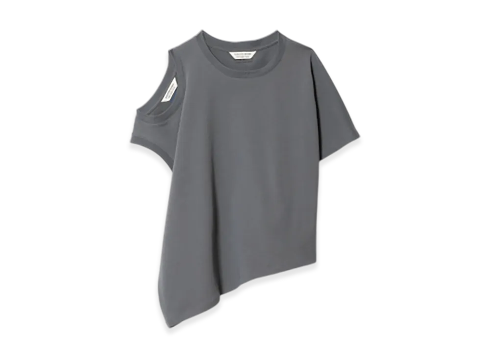 beautiful people Suvin Compact Jersey 2 Way Neck T-Shirt "Gray"
