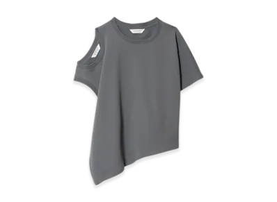 beautiful people Suvin Compact Jersey 2 Way Neck T-Shirt "Gray"