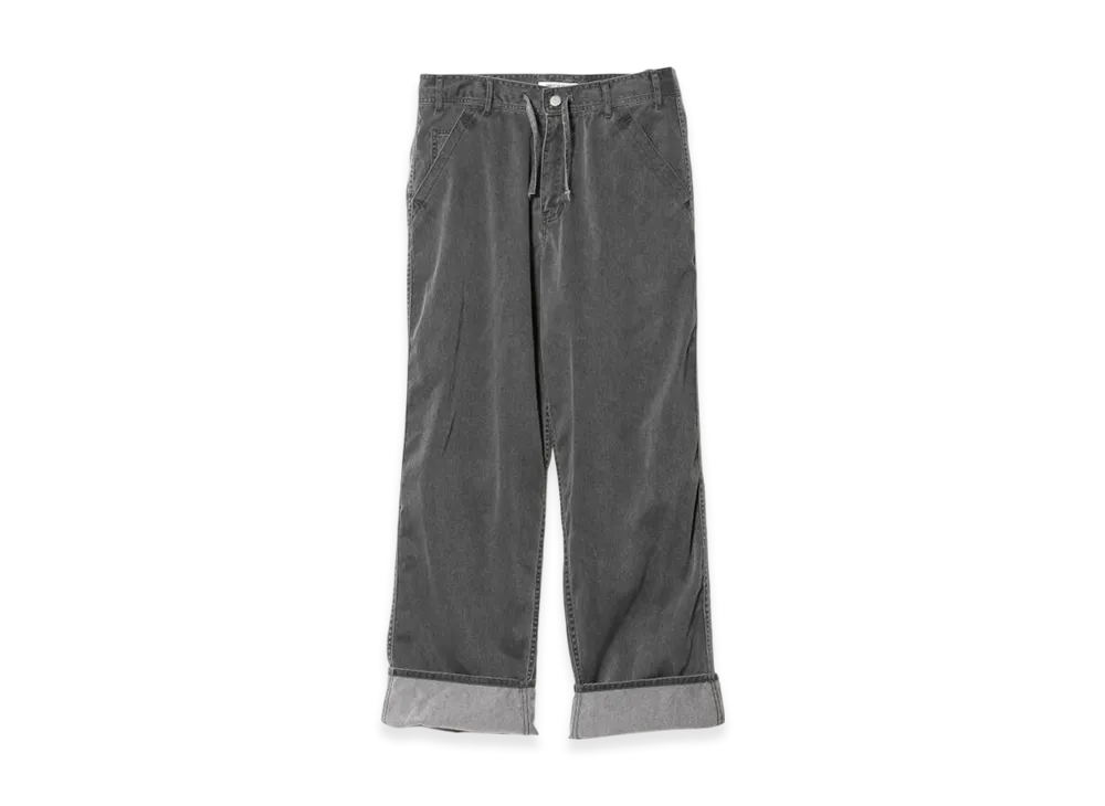 beautiful people Vintage Nylon Gabardin Denim Pants "Charcoal"