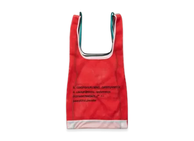 beautiful people Alphabet Embroidery Marche Flip Bag "Red"