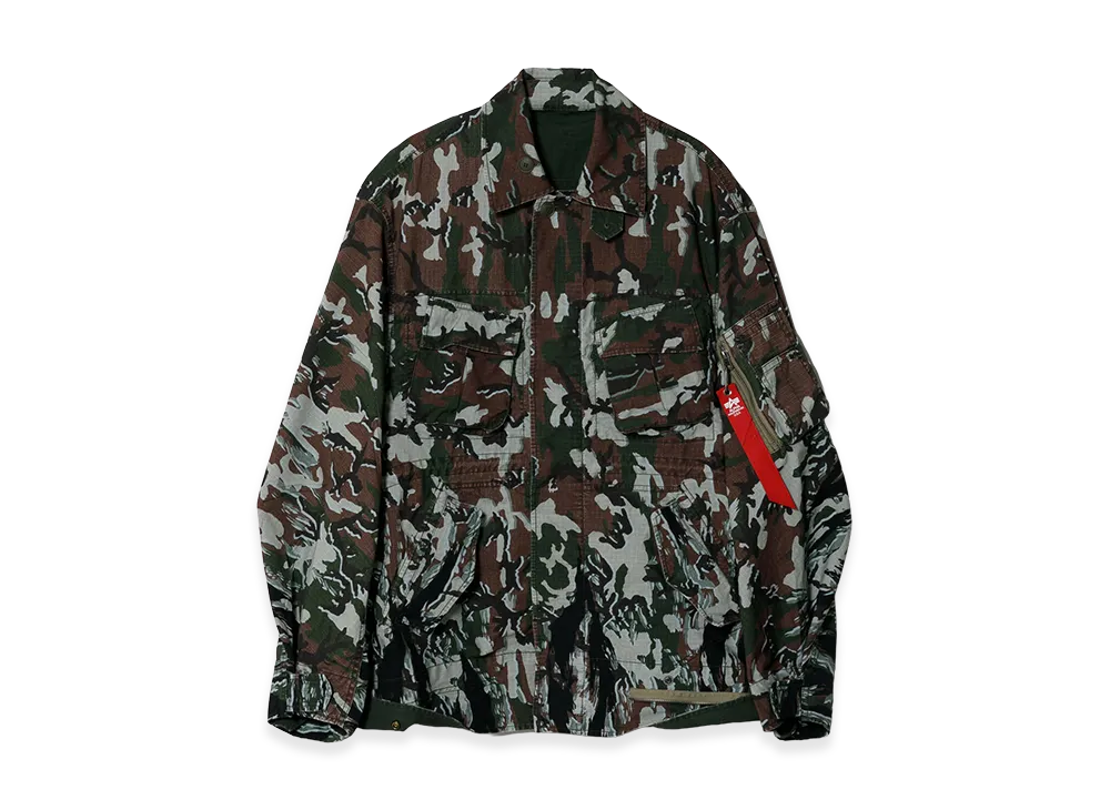 beautiful people x Alpha Industries Double-End Camouflage Field Jacket "Olive"