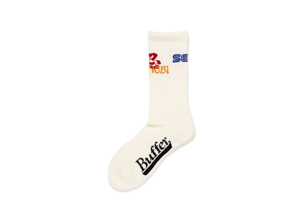 Buffer x Sega Sports Rib Socks Sega Shinobi "White"