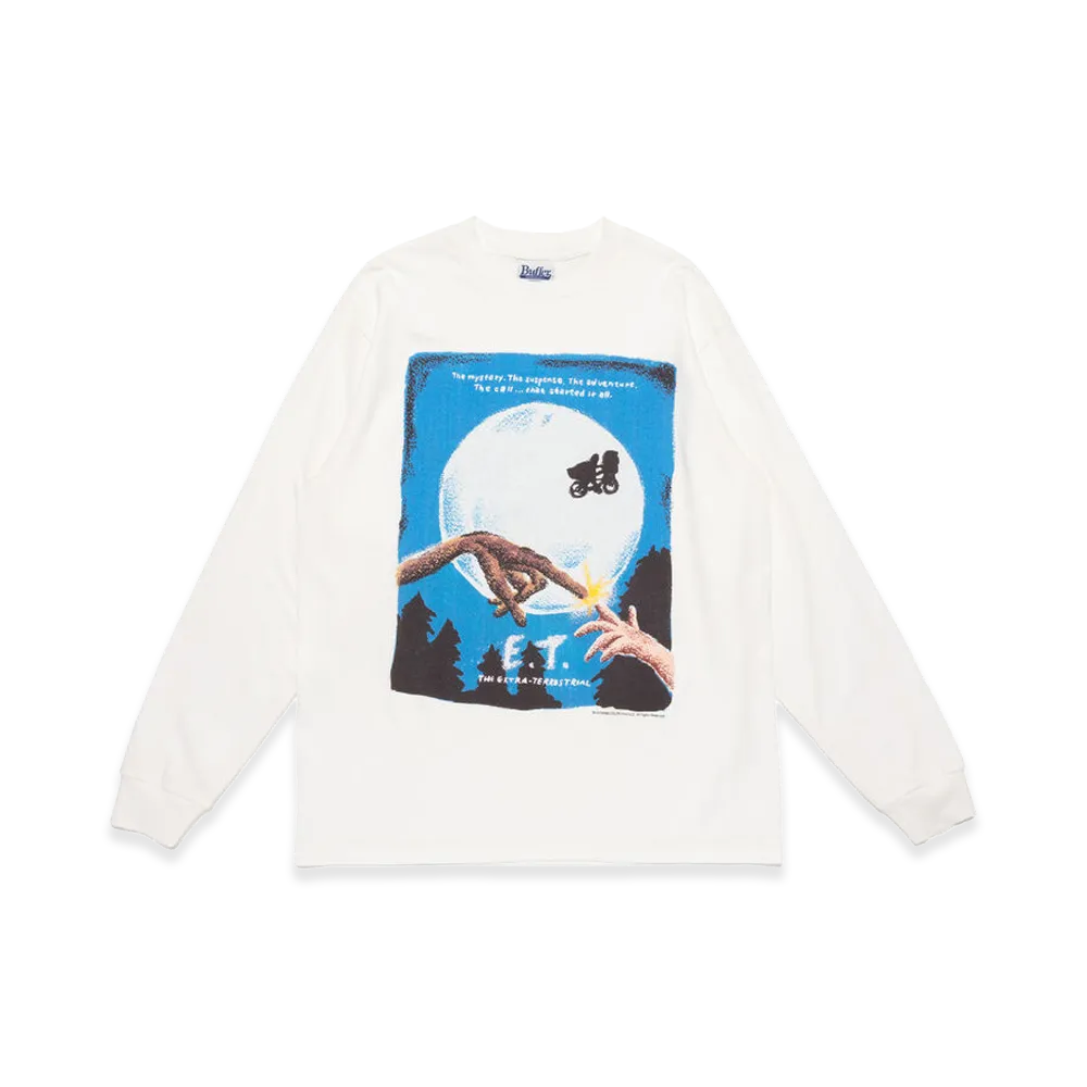 Buffer x E.T. LS Tee Fly Me To The Moon "White"
