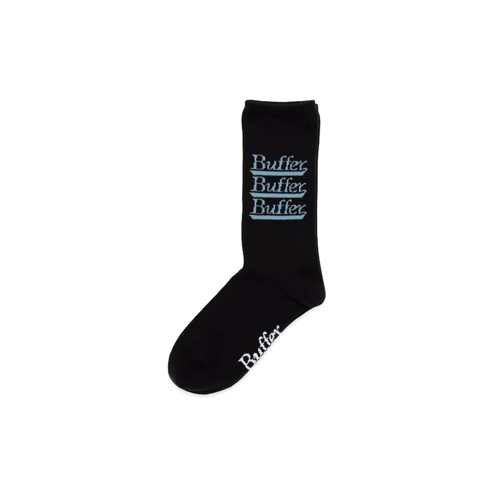 Buffer Jacquard Socks Error Roll "Black"
