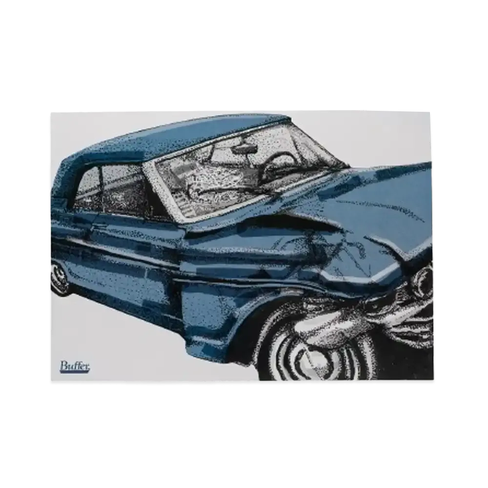 Buffer Poster Car Crash "Blue"