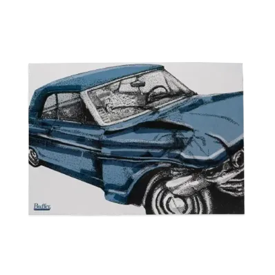 Buffer Poster Car Crash "Blue"