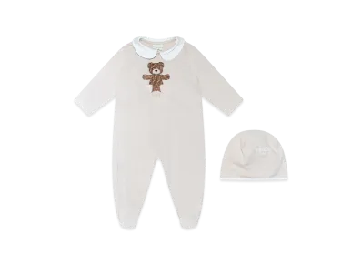 FENDI Kids Teddy Bear Dresses With Hat "Beige"