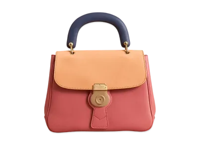 Burberry Dk88 Leather 2Way Bag "Pink/Orange"