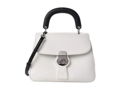 Burberry Dk88 Leather 2Way Bag "White"