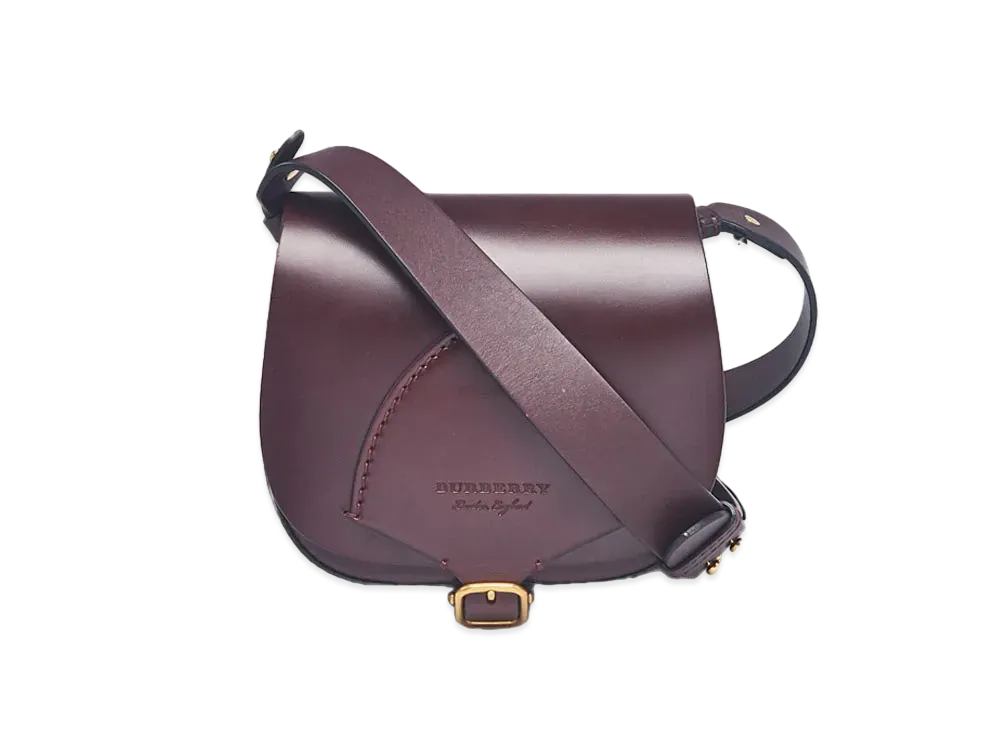 Burberry Satchel Leather Shoulder Bag "Bordeaux"