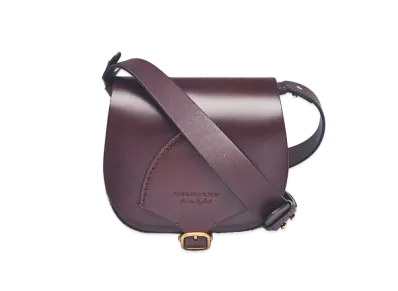 Burberry Satchel Leather Shoulder Bag "Bordeaux"