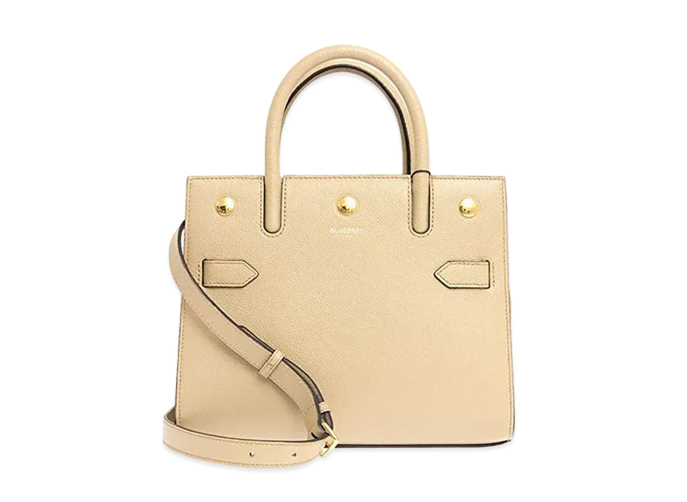 Burberry Title Leather 2Way Bag "Beige"