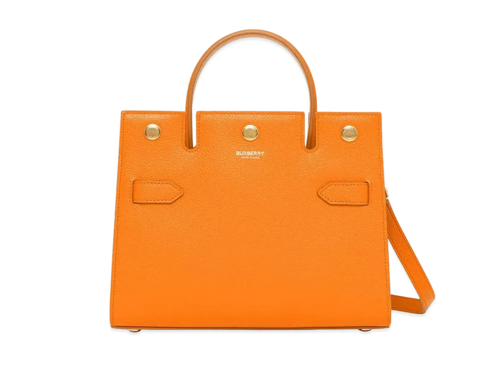 Burberry Title Leather 2Way Bag "Orange"