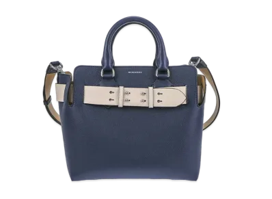 Burberry Belt Bag Leather 2Way Bag "Navy"