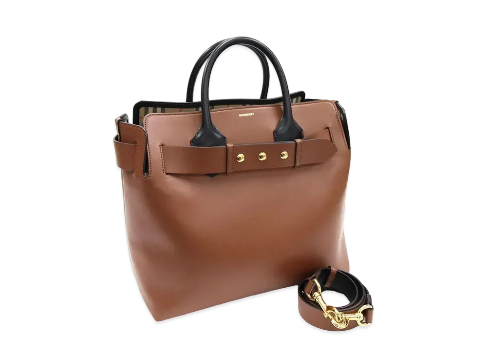 Burberry Belt Bag Leather 2Way Bag "Brown"