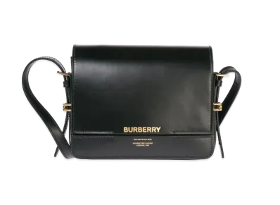 Burberry Grace Leather Small Shoulder Bag "Black"