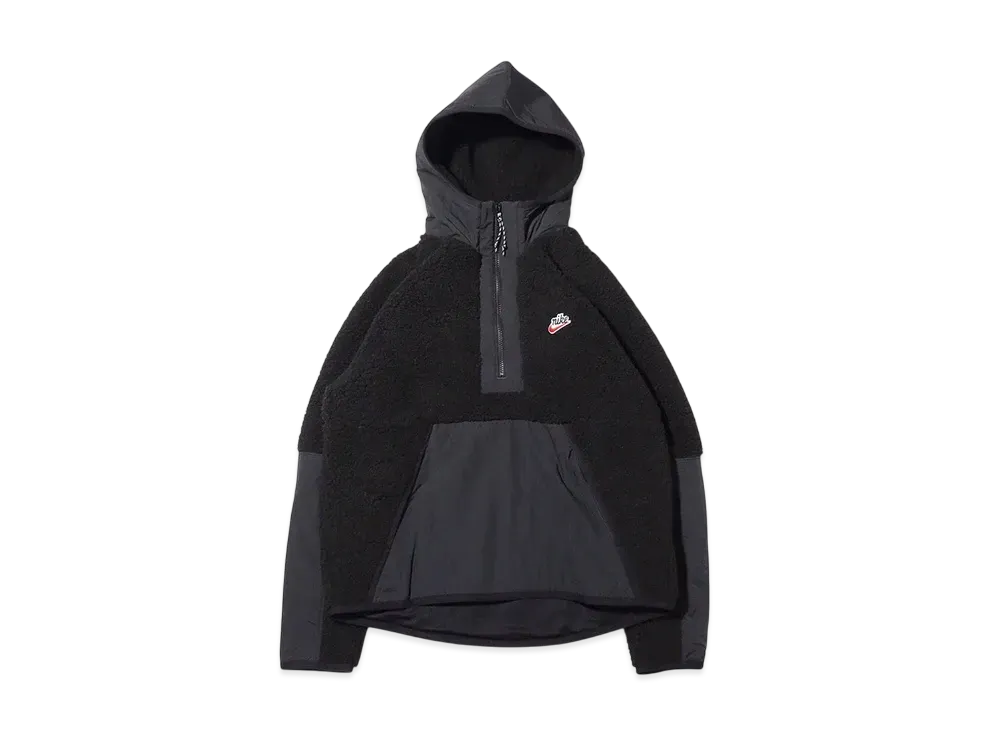 Nike Halfzip Sherpa Hoodie "Black"