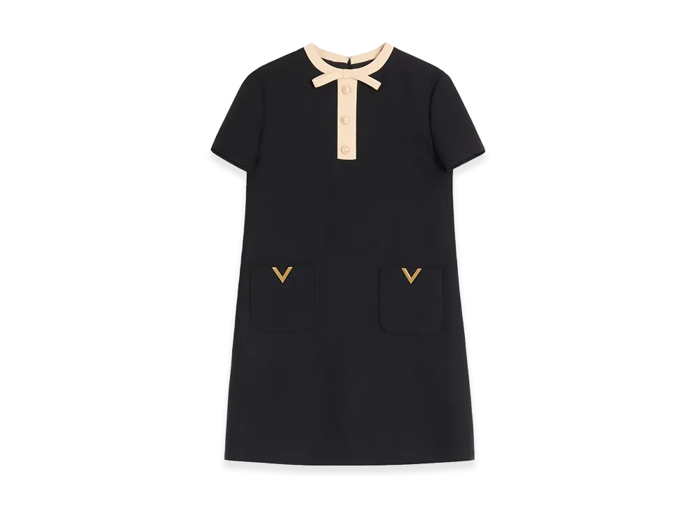 Valentino Women's Wool And Silk Blend Dress "Black"