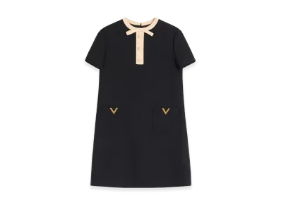 Valentino Women's Wool And Silk Blend Dress "Black"