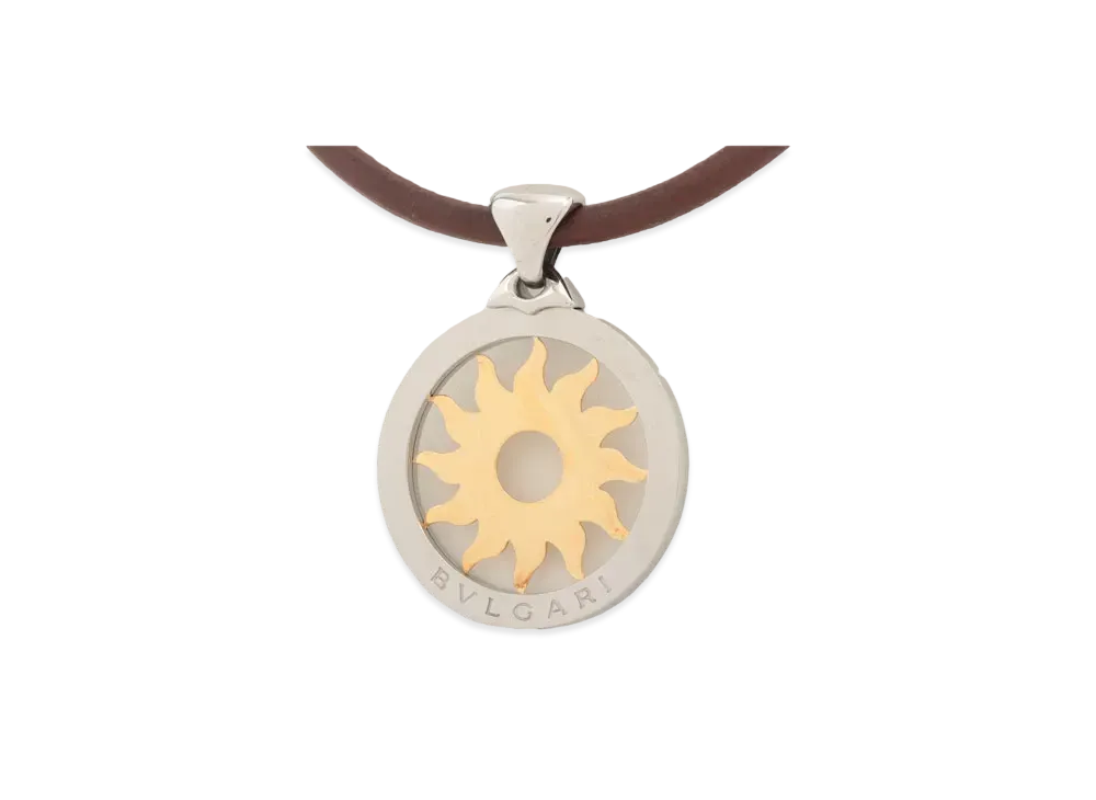 BVLGARI Tondo Sun Necklace "Yellow Gold"