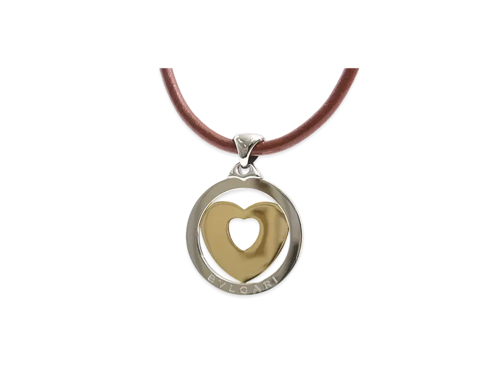BVLGARI Tondo Heart Necklace "Yellow Gold"