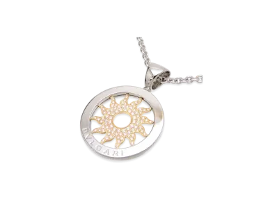 BVLGARI Tondo Sun Diamond Charm "Yellow Gold"